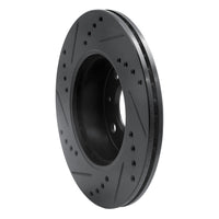 R1 Concepts R1 03-06 Dodge Verna (Mexico) Front Right Drilled & Slotted Black Brake Rotor