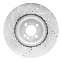 R1 Concepts R1 13-13 Mini Cooper (Excl Clubman) Front Right Drilled & Slotted Silver Brake Rotor