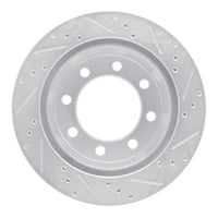 R1 Concepts R1 00-02 Dodge Ram 3500 Rear Left Drilled & Slotted Silver Brake Rotor