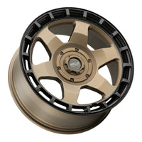 Weld Off-Road Ridge 20x9 - 5x127 / 5x139.7 BP - ET0 - 87.1mm CB - Satin Bronze Wheel (Black Ring)