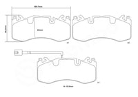 Brembo 07.D435.33-HP2 | HP2 Brake Pads