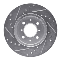 R1 Concepts R1 87-91 Sterling 825 Front Right Drilled & Slotted Silver Brake Rotor