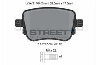 PAGID Racing T8108SP2001 STREET+ Brake Pads