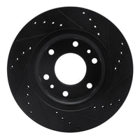 R1 Concepts R1 06-09 Buick Rainier Front Left Drilled & Slotted Black Brake Rotor