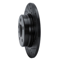 R1 Concepts R1 91-99 Mercedes-Benz S320 Rear Right Drilled & Slotted Black Brake Rotor