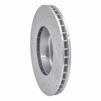 R1 Concepts R1 11-16 BMW Z4 Front Right Drilled & Slotted Silver Brake Rotor