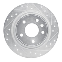 R1 Concepts R1 11-19 Buick CASCADA Rear Right Drilled & Slotted Silver Brake Rotor