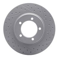 R1 Concepts R1 67-70 Chevrolet Caprice Front Right Drilled & Slotted Geo-Carbon Rotor