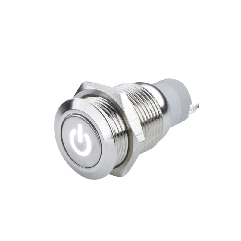 ORACLE Lighting Oracle Power Symbol On/Off Flush Mount LED Switch - White