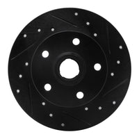 R1 Concepts R1 92-98 Volkswagen Golf Rear Right Drilled & Slotted Black Brake Rotor