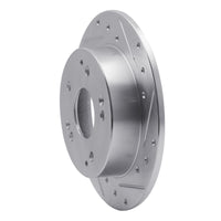 R1 Concepts R1 97-01 Acura Integra Rear Right Drilled & Slotted Silver Brake Rotor