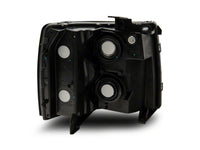 Raxiom 07-14 Chevrolet Silverado 1500 HD Axial OEM Rep Headlights- Chrome Housing- Smoked Lens