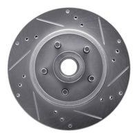 R1 Concepts R1 70-72 Ford LTD Front Right Drilled & Slotted Silver Brake Rotor