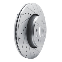 R1 Concepts R1 21-25 Jeep Grand Wagoneer Front Right Drilled & Slotted Silver Brake Rotor