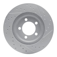 R1 Concepts R1 65-66 Ford Galaxie Front Left Drilled & Slotted Geo-Carbon Rotor
