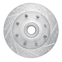 R1 Concepts R1 01-02 Chevrolet Express 3500 Front Right Drilled & Slotted Silver Brake Rotor