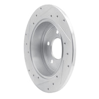 R1 Concepts R1 97-07 Chrysler Town & Country Rear Right Drilled & Slotted Silver Brake Rotor