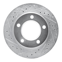 R1 Concepts R1 74-80 InternatIonal SCOUT II Front Left Drilled & Slotted Silver Brake Rotor