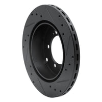 R1 Concepts R1 91-93 Dodge STEALTH Rear Left Drilled & Slotted Black Brake Rotor