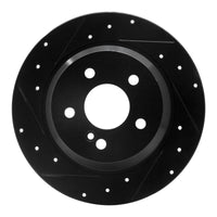 R1 Concepts R1 03-16 Mercedes-Benz E280 (Canada) Rear Left Drilled & Slotted Black Brake Rotor