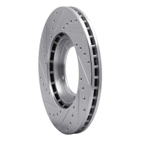 R1 Concepts R1 84-89 Porsche 911 Front Right Drilled & Slotted Silver Brake Rotor