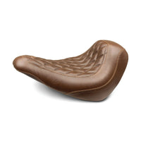 Mustang Motorcycle Mustang 18-21 Harley Low Rider, Sport Glide Wide Tripper Solo Seat Diamond Stitch - Brown