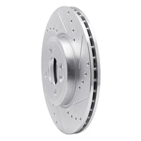 R1 Concepts R1 07-15 Mini Cooper (Excl Clubman) Front Right Drilled & Slotted Silver Brake Rotor