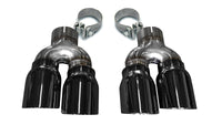 CORSA Performance Corsa 2016-2019 Cadillac ATS 3.6T 4in Inlet / 4in Outlet Twin Black Tip Kit (For Corsa Exhaust Only)