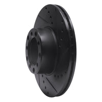 R1 Concepts R1 79-85 Mercedes-Benz 380SEL Front Right Drilled & Slotted Black Brake Rotor