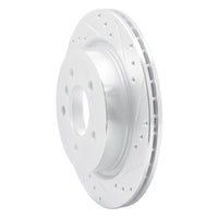 R1 Concepts R1 09-16 BMW Z4 Rear Right Drilled & Slotted Silver Brake Rotor