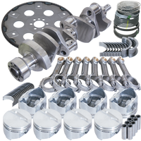 Eagle Chevy 350 1Pc 3.750in Crank 5.700in I-Beam Rods 4.040in Pistons 168 Tooth FP Balanced Assembly