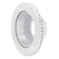 R1 Concepts R1 99-07 Ford E-350 Super Duty Rear Left Drilled & Slotted Silver Brake Rotor