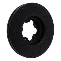 R1 Concepts R1 15-25 Ford Transit-350 HD/DRW Front Right Drilled & Slotted Black Brake Rotor