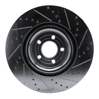 R1 Concepts R1 20-25 Ford Police Interceptor Utility Front Left Drilled & Slotted Silver Brake Rotor
