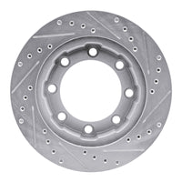 R1 Concepts R1 80-94 Ford F-250 4WD (Excl Super Duty) Front Left Drilled & Slotted Silver Brake Rotor