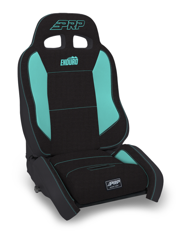 PRP Seats PRP EnduroCrawl Reclining Suspension Seat - Black/Teal Tweed - Passenger