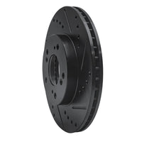 R1 Concepts R1 91-01 Acura Integra Front Right Drilled & Slotted Black Brake Rotor