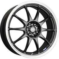 Enkei J10 15x6.5 4x100/108 38mm Offset 72.6mm Bore Dia Silver w/ Machined Lip Wheel