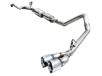 AWE Tuning 0FG Exhaust for 3rd Gen Toyota Tundra - Dual Chrome Silver Tips