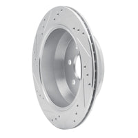 R1 Concepts R1 15-20 Chevrolet Colorado Rear Right Drilled & Slotted Silver Brake Rotor