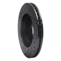R1 Concepts R1 1995-2004 Ford CONTOUR Front Right Drilled & Slotted Black Brake Rotor