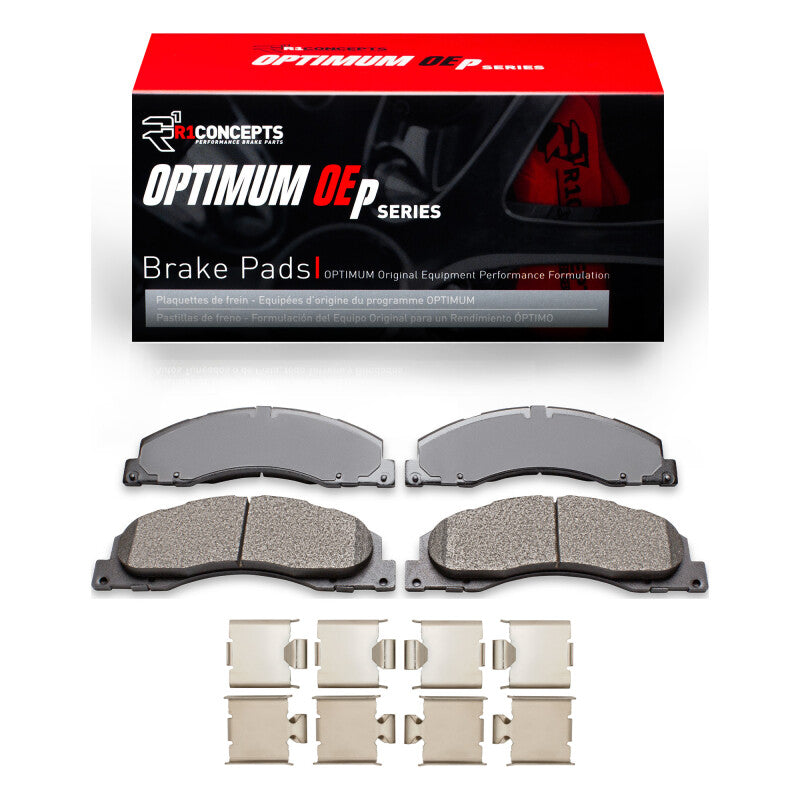 R1 Concepts R1 2008-2025 Ford E-450 Super Duty Front R1 Optimum OE Pads & Hardware Kit