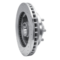 R1 Concepts R1 1988-1996 Chevrolet C3500 Front Right Drilled & Slotted Silver Brake Rotor