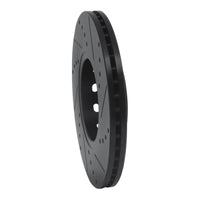 R1 Concepts R1 92-08 Audi A4 (Mexico) Front Left Drilled & Slotted Black Brake Rotor