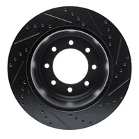 R1 Concepts R1 11-22 Ford F-250 4WD (Super Duty) Rear Left Drilled & Slotted Black Brake Rotor