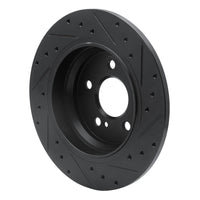 R1 Concepts R1 07-13 Mercedes-Benz S550 Rear Left Drilled & Slotted Black Brake Rotor
