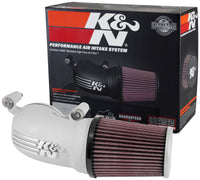 K&N Engineering K&N 08-17 Harley-Davidson Touring Models Performance Air Intake System Silver