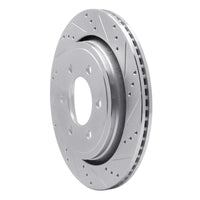 R1 Concepts R1 15-17 Ford F-150 RWD Rear Right Drilled & Slotted Silver Brake Rotor