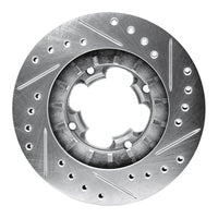 R1 Concepts R1 87-94 Subaru Justy Front Left Drilled & Slotted Silver Brake Rotor