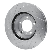 R1 Concepts R1 17-23 Porsche Panamera Right Front Drilled & Slotted Silver Brake Rotor